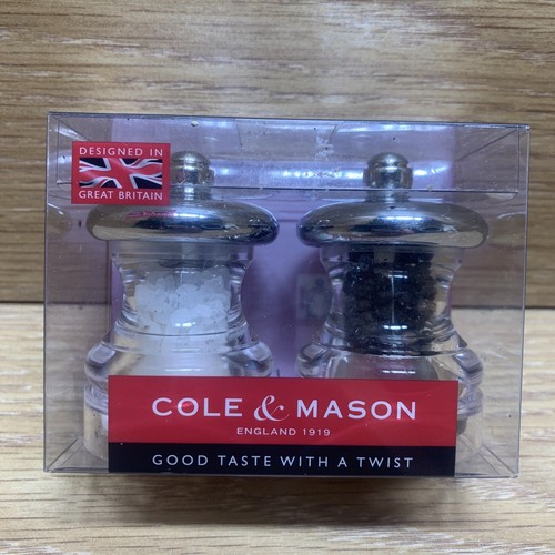 Cole & Mason Button Mini Salt and Pepper Grinder Set 2.5