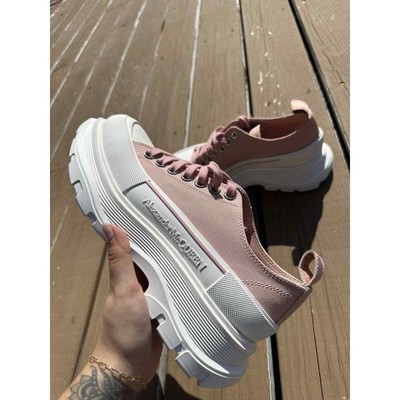 Alexander McQueen Pink Tread Slick Sneakers Size: 9 NEW