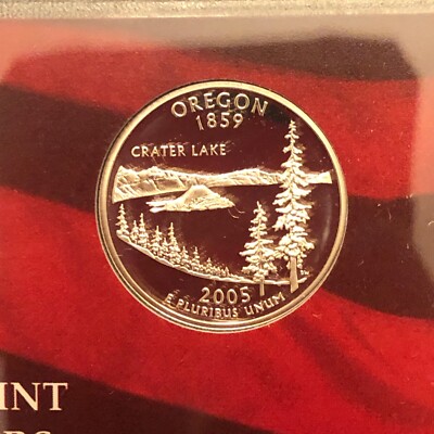 2005 S Proof State Quarter ~ OREGON 90% Silver DIRECT FROM SET *FREE SHIP #F1