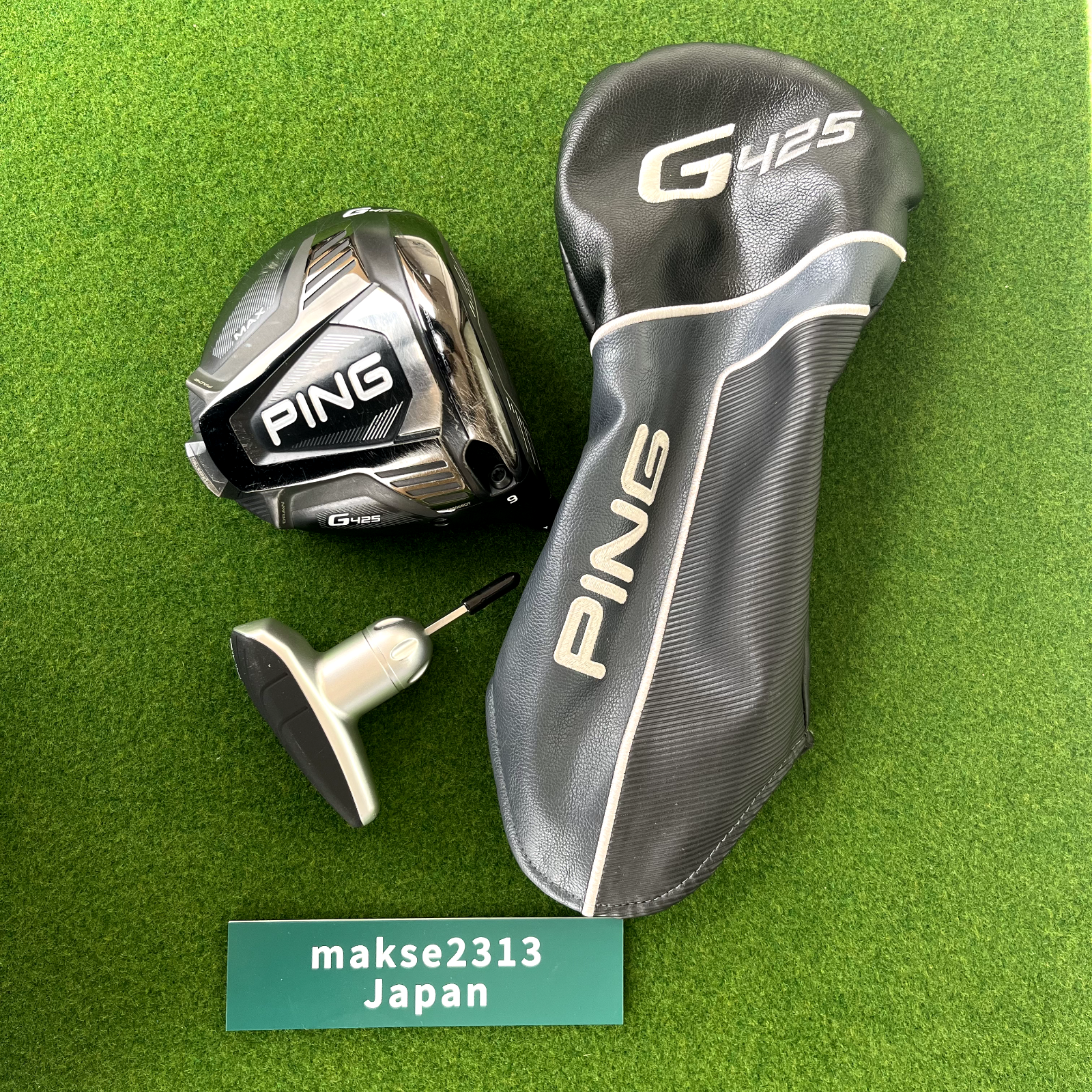 Ping Driver Head Only G425 MAX 9degree with Head Cover Right
