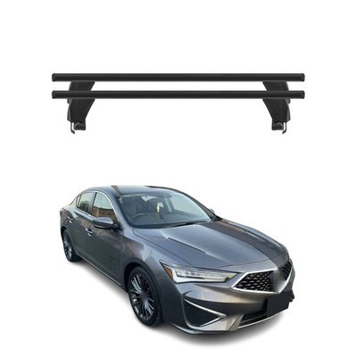 Top Roof Racks Cross Bars fits Acura ILX 2013-2022 2Pcs Black Aluminium