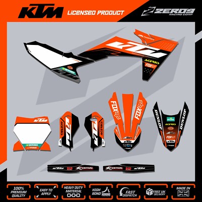 KTM SX50 SX65 MOTOCROSS GRAPHICS MX GRAPHICS KIT DECALS STICKERS AXIS ORG/BLK