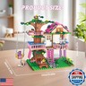 CSNRHG Dream Tree House Friends Building Set Friends Construction Educational Toy 504 Pieces Gifts for Girls Teens Kids Adults Ages 6+