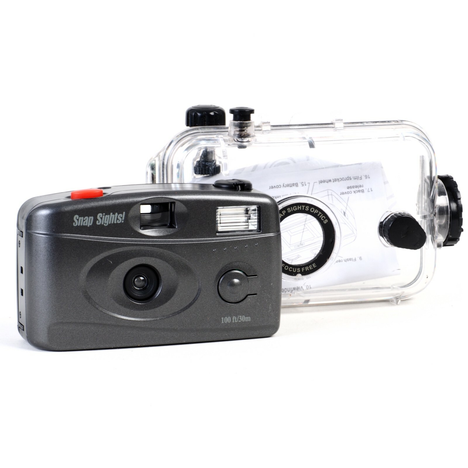 MRY-SNAP　水中カメラ　SNAP SIGHTS Snap Sights Reusable 35mm Underwater Camera W/Instructions