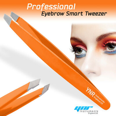 Professional Eyebrow Tweezers Hair Tweezer Eyebrows Slanted Pointed German Steel