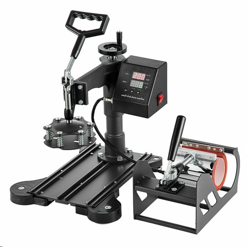 15"x15" 5 in1 T-Shirt Heat Press Machine Transfer Sublimation Mug Hat Plate