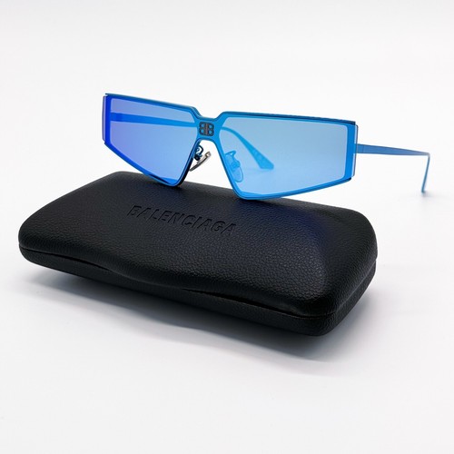 メガネ BALENCIAGA Woman Optical frames Blue BB0342O 008 Balenciaga BB0342O Eyeglasses 004 Dark Blue - eye-oo.com