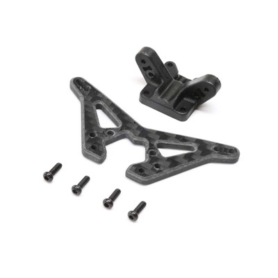 TLR TLR314000 - Rear Carbon Shock Tower