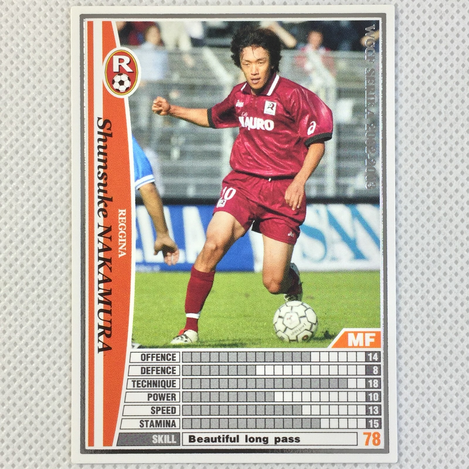 02/03 レッジーナ　No.10 NAKAMURA レッジーナ（H）02/03 中村＃10 + LegaCalcioパッチ付き！