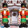 WAYDEKO Christmas Inflatable Nutcracker Soldier Yard Decoration Lighted Blow Up Christmas Garden Lawn Decor 8 Feet (Nutcracker-3)