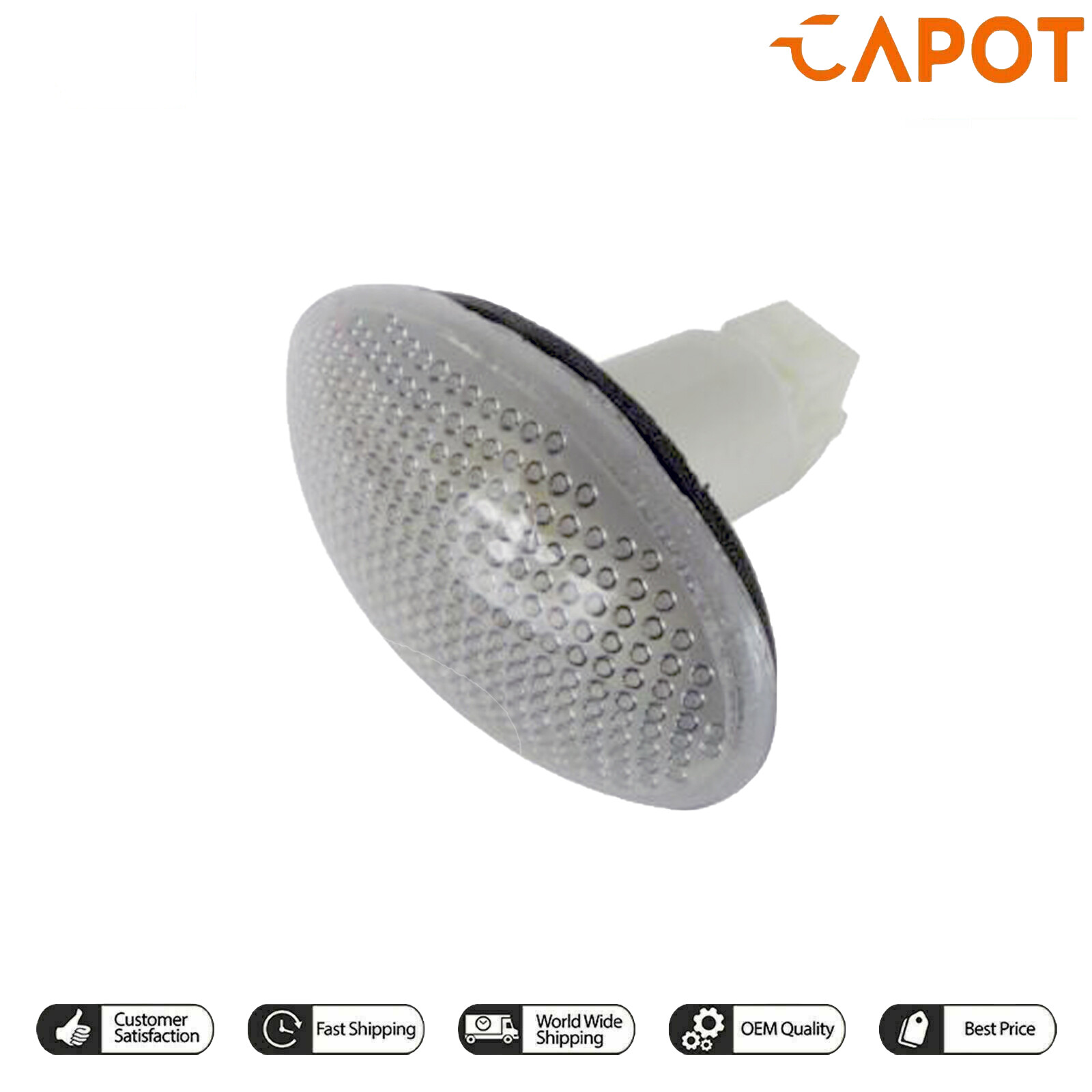 Feu clignotant répétiteur latéral blanc pour Ford TRANSIT 1991-2013