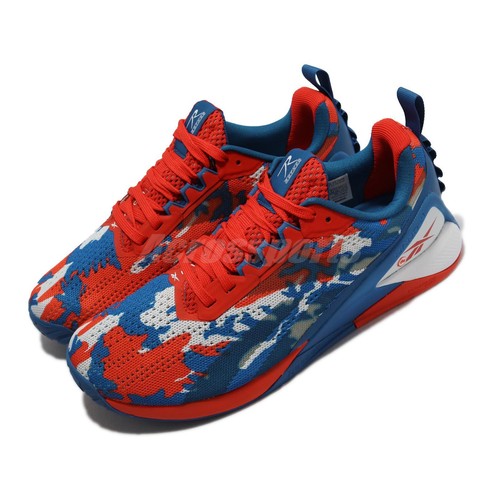 

Reebok Nano X1 11 Rothco Красный Синий Камуфляж Мужчины Cross Training Тяжелая атлетика GZ1096, Nano X1