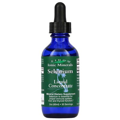 2 X Eidon Mineral Supplements, Ionic Minerals, Selenium, Liquid Concentrate, 2 o
