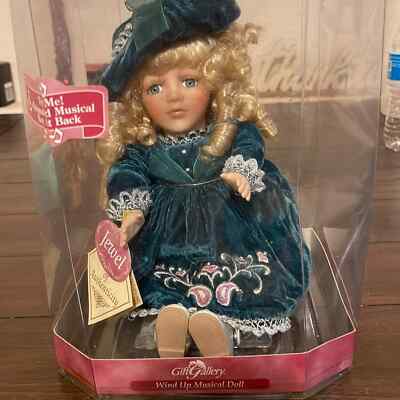 人形 ANTIQUE MUSICAL DOLL PORCELAINS Vintage Victorian The San Francisco Music Box Co. Porcelain Doll