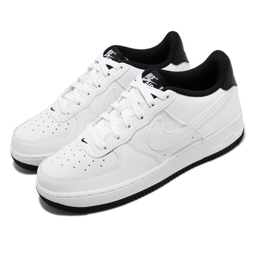 Женские повседневные кроссовки Nike Air Force 1 07 ESS White Black Junior Kids AF1 DV1331-100