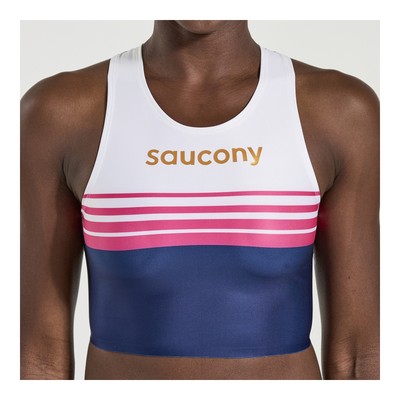 Женский укороченный топ Saucony Elite Sodalite XS Apparel