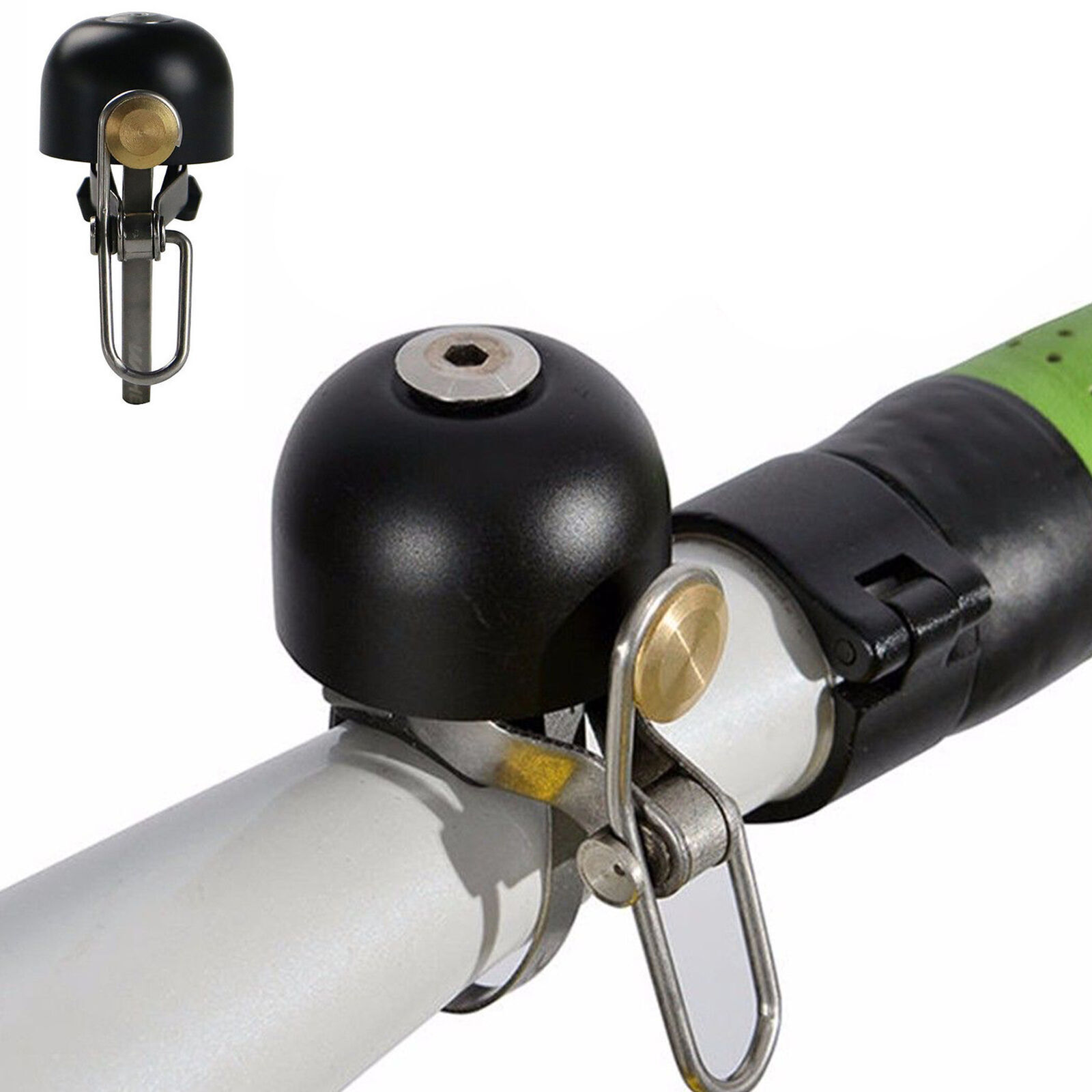 Stainless Steel Brass Cycling Bike Handlebar Ring Bell Horn 