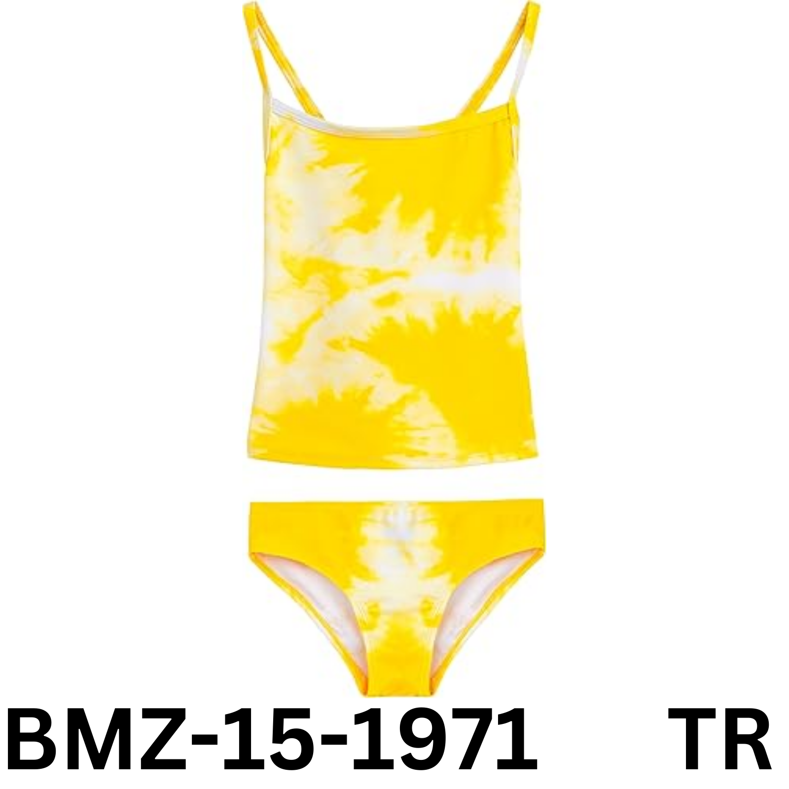 Kanu Surf Beach Girl Banded Tankini Top Beach Girl, Yellow, Size 10