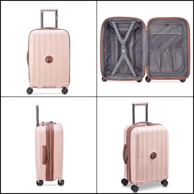 With Spinner Wheels Pink Carry-on 21 Inch