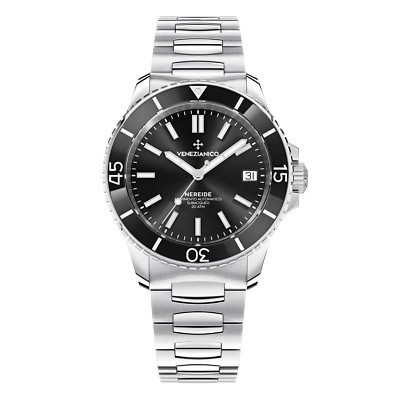    VENEZIANICO NEREIDE 39 BLACK DIVER WATCH INTERNATIONAL SHIPPING    DEALER