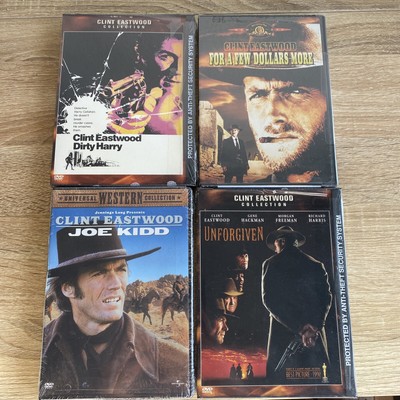 Clint Eastwood DVD Lot Set Of 4 Sealed - Joe Kidd Unforgiven Dollars More Dirty
