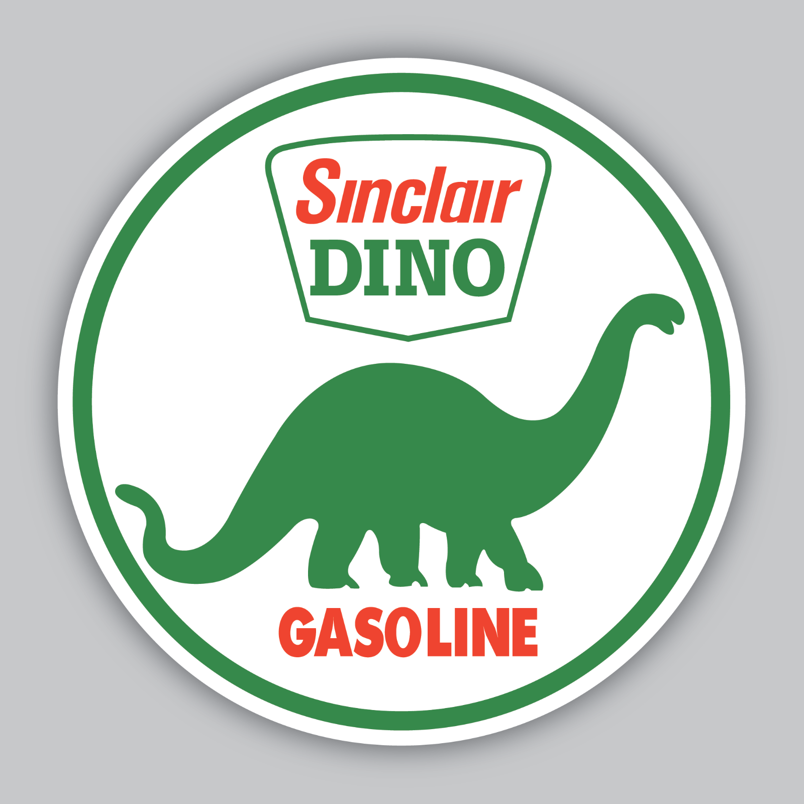 Sinclair Dino Gas Vinyl Sticker/Decal - Gasoline -Vintage - Classic - Hot Rod