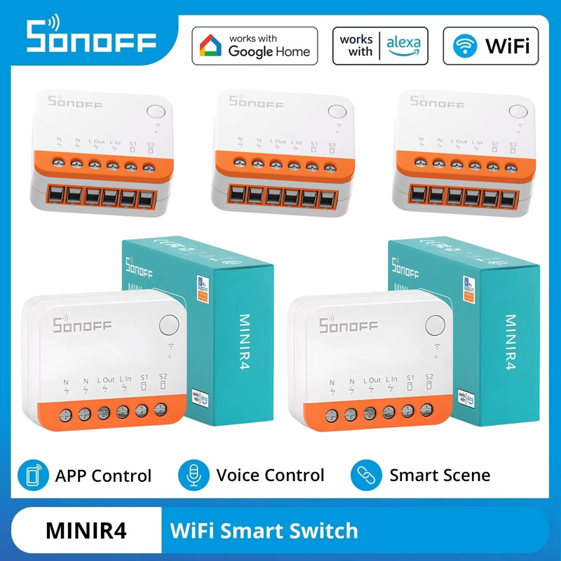 Mini R4 Extreme Minir4 Mini R4 Wifi Smart Switch Two-Way Control Smart Home Wo