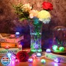 HL Small Submersible Led Lights with Remote,Mini LED Light,Waterproof Tea Light,Underwater Lights,Flameless Candles,Suitable for Vases, Fish Tanks, Hot Tubs, Parties,Wedding,Halloween Decorations