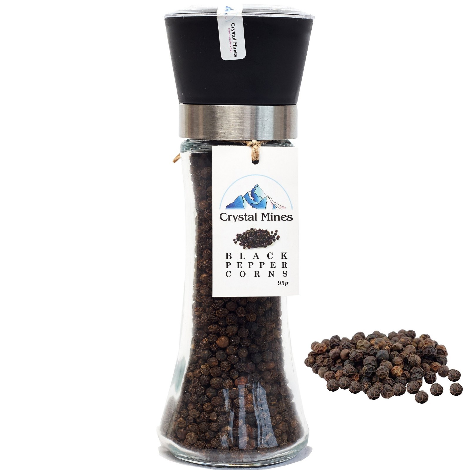 Black Peppercorn Glass Grinder 85g eBay