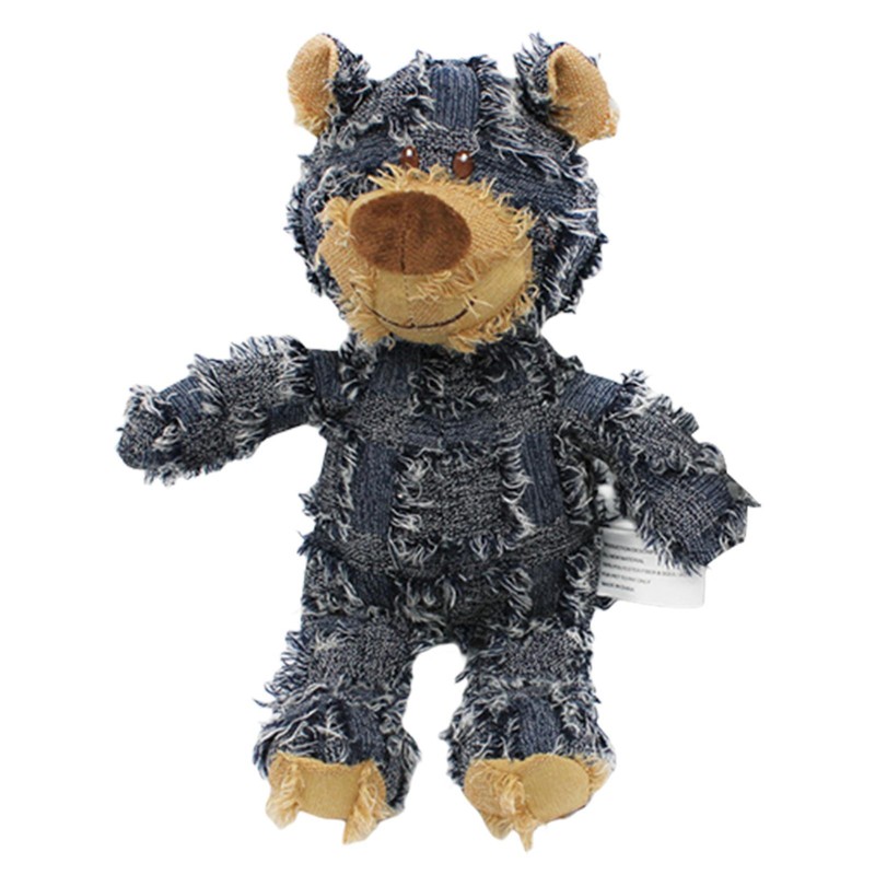 Dog Squeaky Plush Toy Stuffed Bear Pet Dog Chewing Toy Interactive Playing Doll