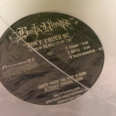 Busta Rhymes   Don't Touch Me (Throw Da Water On 'Em) - 12'' VINYL SINGLE NEW