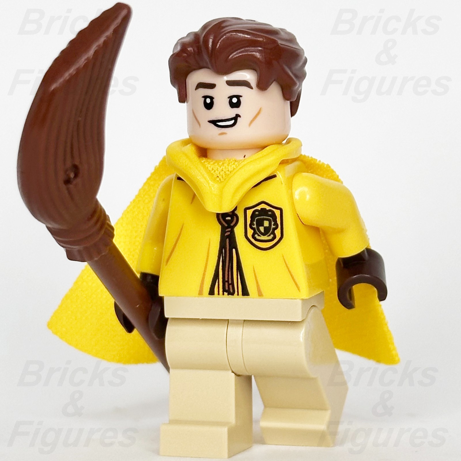 LEGO Harry Potter Cedric Diggory Minifigure Hufflepuff Quidditch Hood Cape 76416