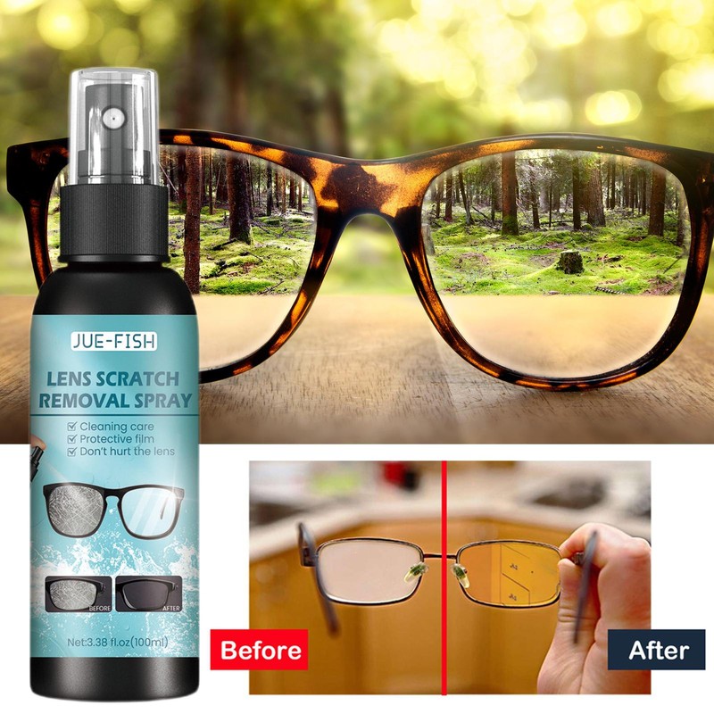 Lens Scratch Removal Spray Eyeglass Windshield Glass Repair Liquid