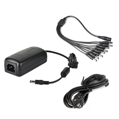 8CH Security Cameras Power Adapter 100V-240V AC to DC12V 5A Power Transformer...