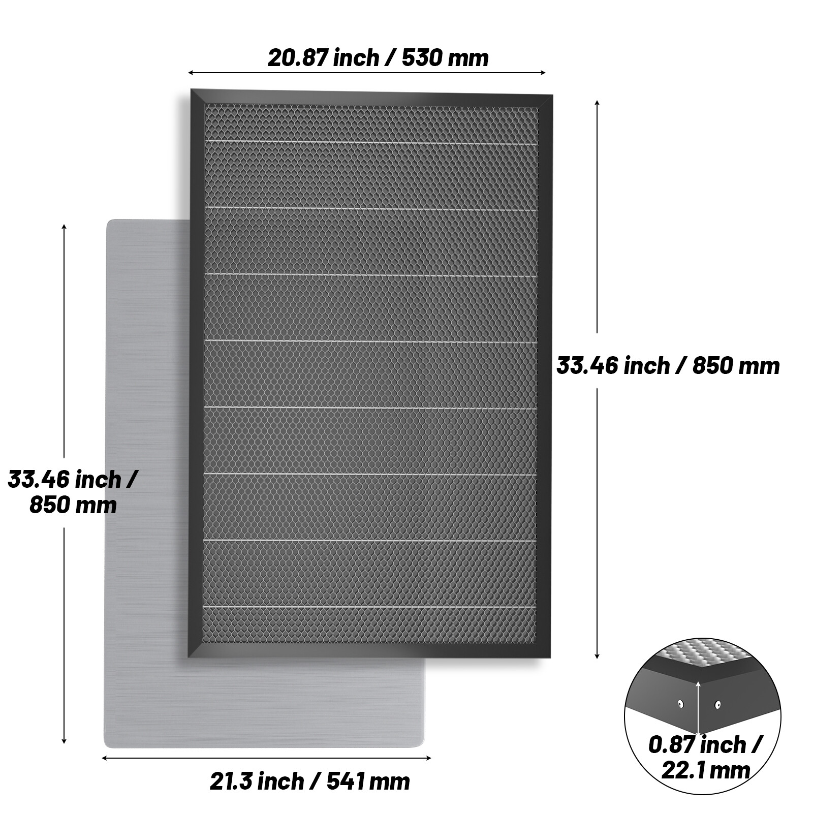 540 X 850 MM Honeycomb Platform Bed Working Table for maxLaser Engraving Cutter