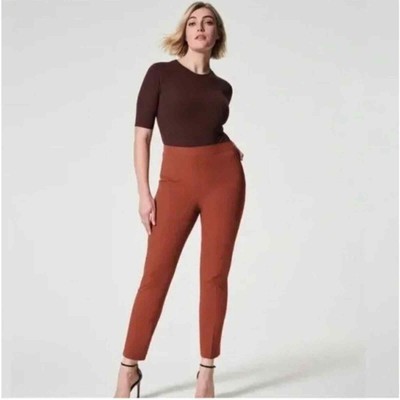 Spanx Pants - On The Go Ankle Slim Straight Bronze Glow 20365Q, sz Small Petite