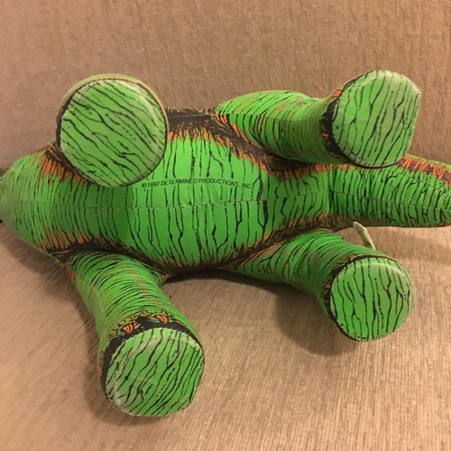 Vintage 1992 Applause Green Brontosaurus Dinosaur Stuffed Toy 18