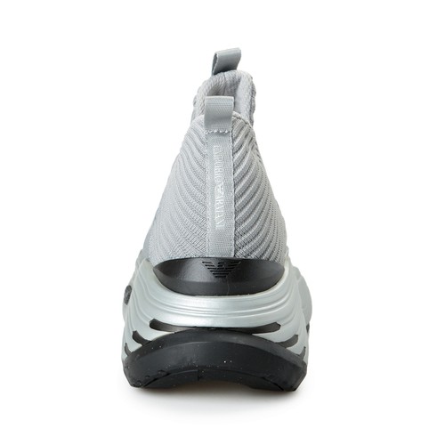 Emporio Armani EA7 Women's Gray Griffin Extralight Fashion Sneakers Shoes