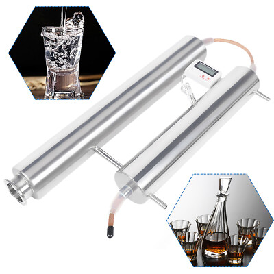 2'' Copper Pipe Moonshine MiniReflux Still Distilling DIY Beer Keg Kit Condenser