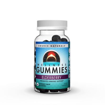 Source Naturals, Inc. Жевательная резинка Wellness Elderberry 60