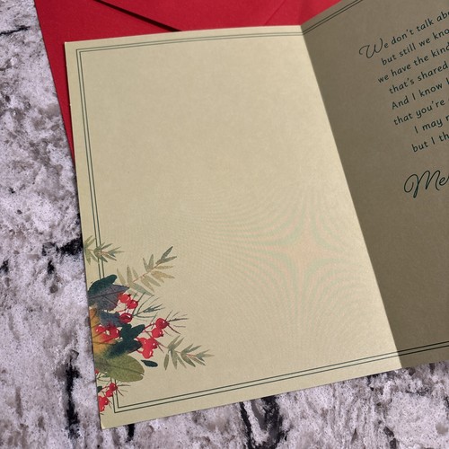 Merry Christmas For My Friend Kind Of Friendship 5.5”x8” Hallmark Greeting Card