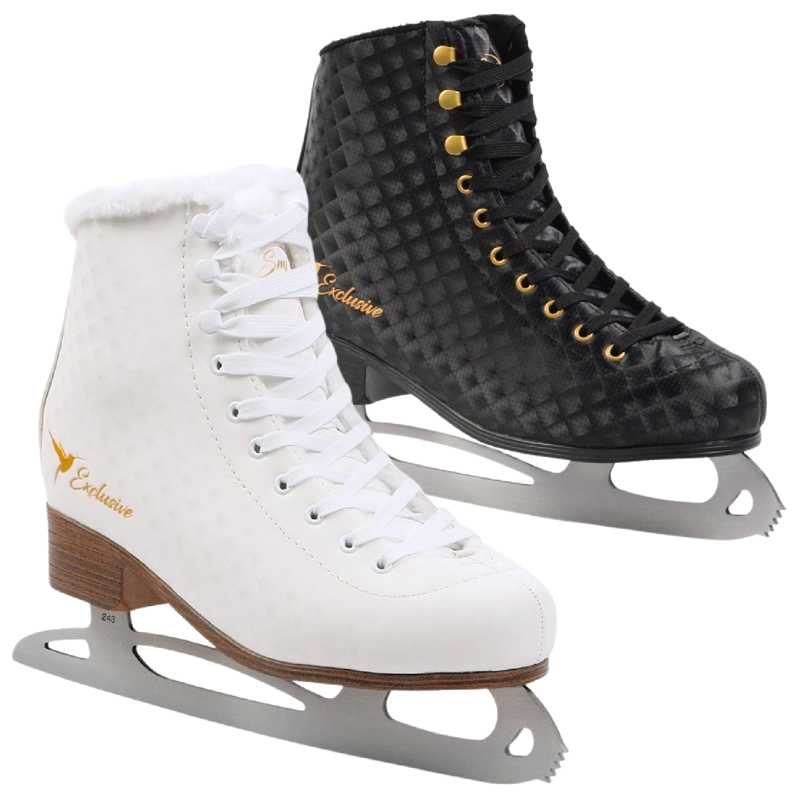 SMJ EXCLUSIV Schlittschuhe Damen Eiskunstlauf Schlittschuhe Klassische Eislauf 