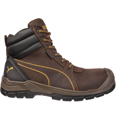 Puma Men's Tornado CTX Mid Composite Toe Slip Resistant Waterproof Work Boots