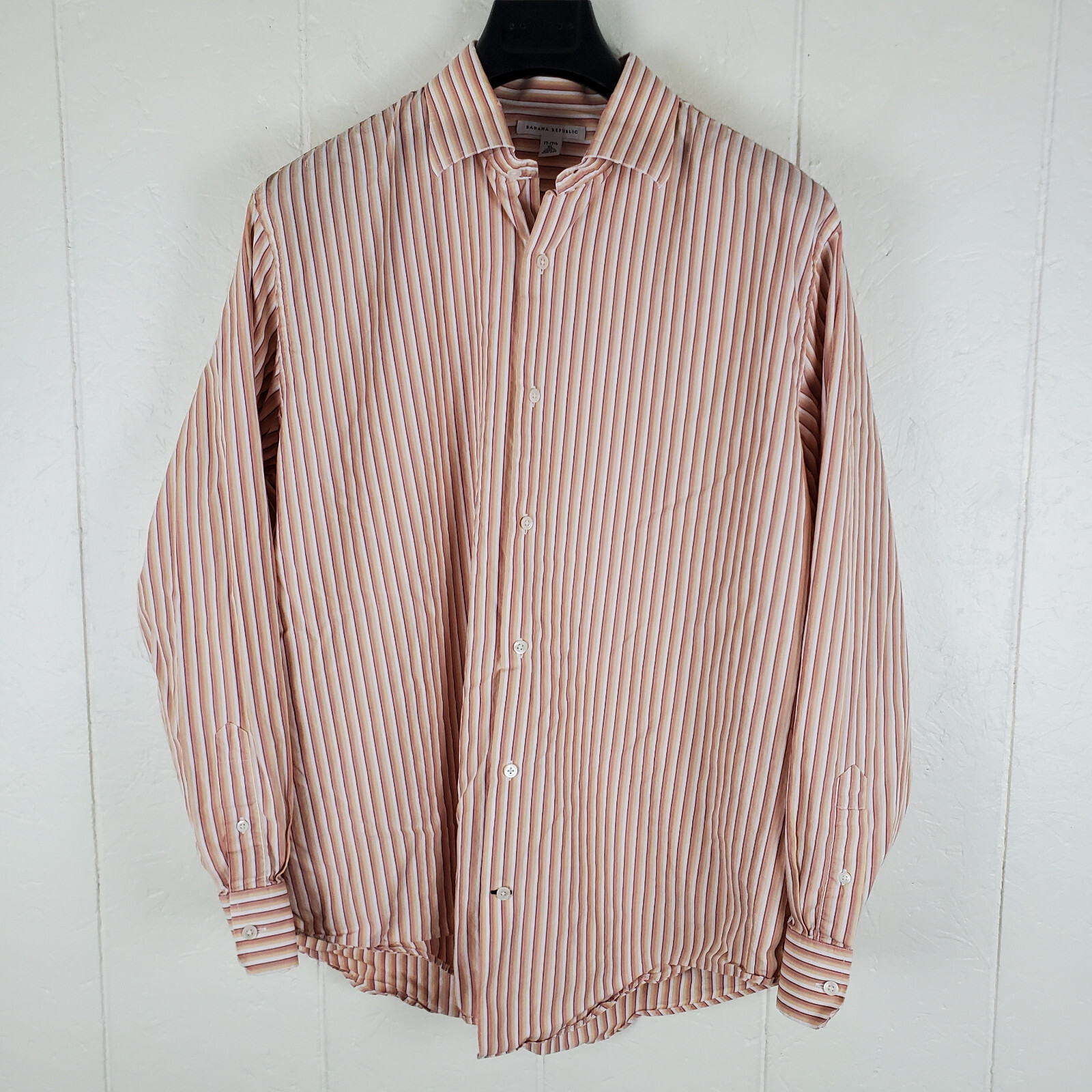 トップス 90s- BANANA REPABLIC open collar shirt 90s Banana Republic L/S Open Collar Shirt | VOSTOK