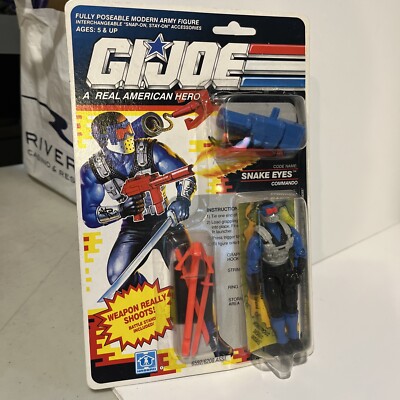 GI Joe Snake Eyes Commando V4 NEW MOC 1990 - 91 Hasbro Vintage Action