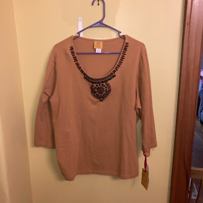 Ruby Red Woman 1x Blouse Amber NWT