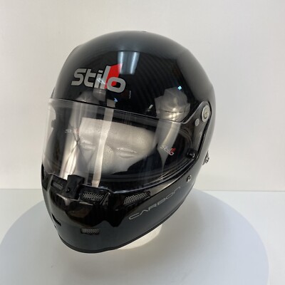 STILO ST5 Carbon Full Face Helmet SA2015 FIA Rated Size 57 Medium w Bag SS705021