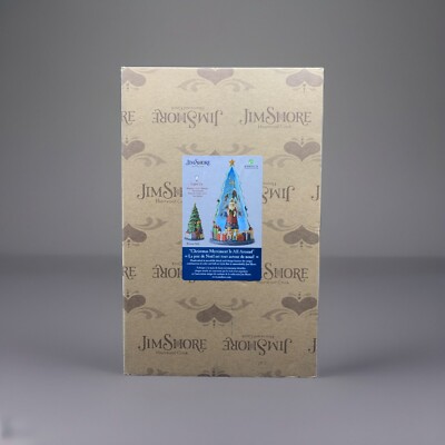 Jim Shore Santa Christmas Merriment around the world Rotating Animated NIB