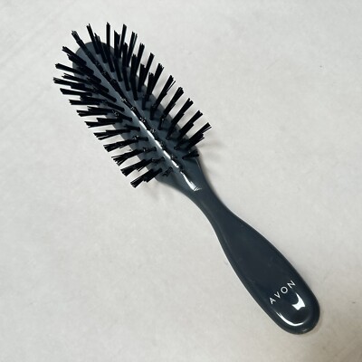 2001 Avon Flair Styler Brush Black & Gray Advanced Techniques Nylon Bristles NEW