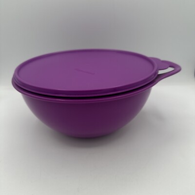 Tupperware Thatsa Jr Bowl 3L/ 12cup Putple With Matching Seal New